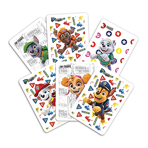 Top Trumps Paw Patrol Match The Crazy Cube Game, juega con los personajes de la Patrulla Canina de Nickelodeon de Skye, Marshall, Chase, Rubble and Rocky, juego de mesa de viaje, regalo y juguete para