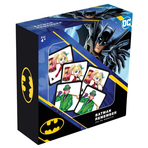 Topi Games - Batman Remember - Juego de Mesa - Juego Infantil - Juego de Cartas - A Partir de 7 años - 2 a 6 Jugadores - BAT-RM-117001