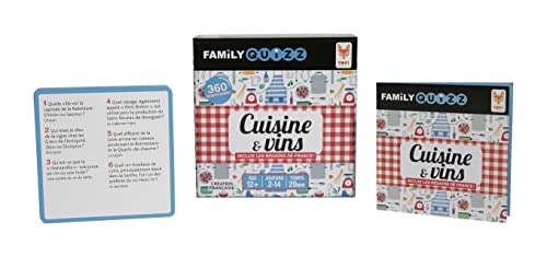 TOPI GAMES- Family Quizz-Cuisine & Vino, Juego de Cartas, Familia, FAM-MICV-779001