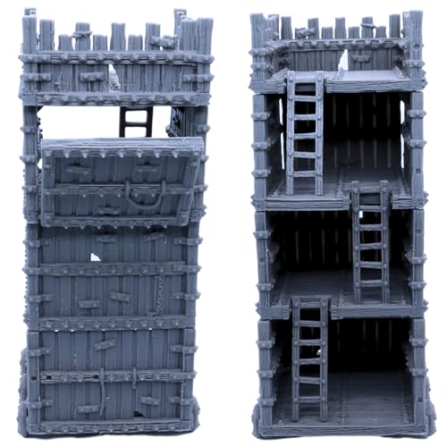 Torre de asedio batalla medieval Terreno dispersión Fantasía Miniaturas históricas, Wargames Watchtower Fantasy Empire Figuras