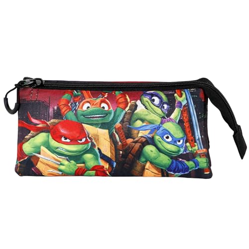Tortugas Ninja Ninjas-Portatodo Triple FAN 2.0, Multicolor, 23 x 11 cm