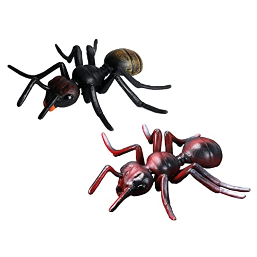TOYANDONA 2 Piezas De Hormiga Simulada Modelo Animal Juguete Modelo De Hormiga Juguete Juguete Educativo para Niños Juguetes Juguete para Niños Adorno De Hormiga Simulación Juego De Juguete