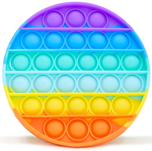 Toyland® Push Bubble Pop Bubble 'Pop It' Juguete sensorial Fidget - Mucho para Elegir (Arcoiris Redondo)