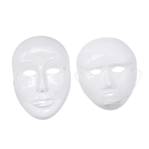 Toyvian 12 Piezas Máscara Blanco Paseo Hombres y Mujeres Facebook