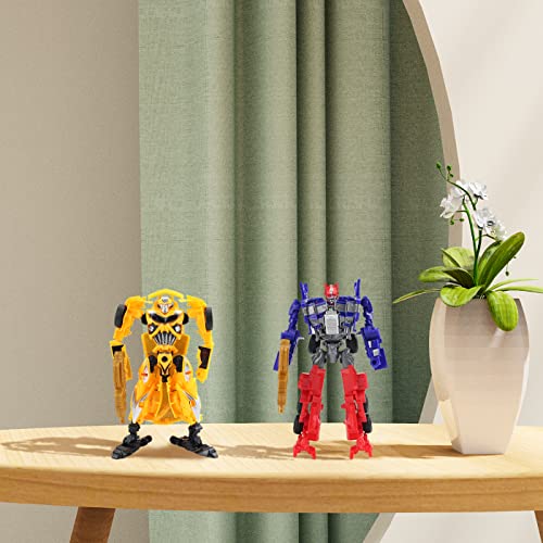 Transformers Juguete, Transformers Juguetes Robot, Transformers Juguete Optimus Prime, Transformers Bumblebee, 2 en 1, Figura Acción Transformable de Juguete, para Niños y Adultos
