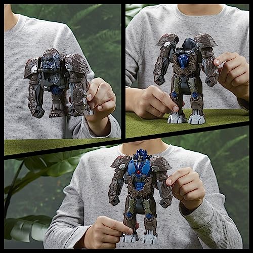Transformers - Película Despertar de Las Bestias - Smash Changer - Optimus Primal - Figura de acción - 22,5 cm - A Partir de 6 años