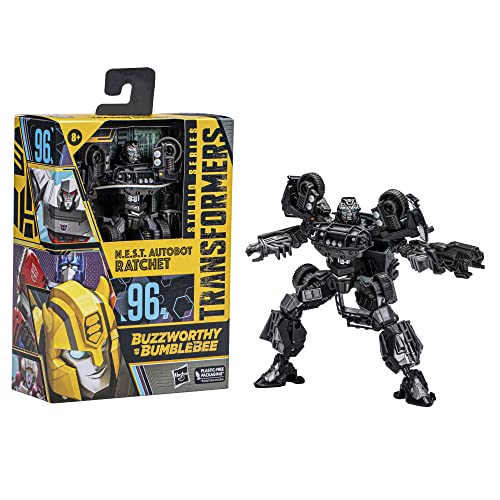 Transformers Studio Series 96 Buzzworthy Bumblebee N.E.S.T. Autobot Ratchet Deluxe Figura de acción