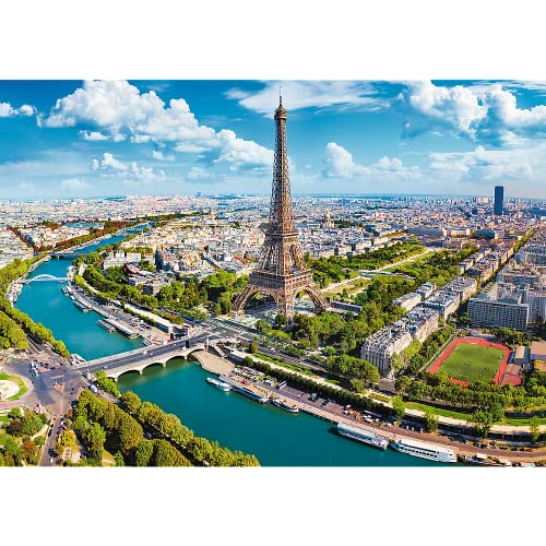 Trefl-500 Piezas-Cartón Grueso, Francia, Torre Eiffel, Modernos, Entretenimiento Creativo para Adultos y Niños a Partir de 10 años, Color puzzle uft cityscape: paris, france (37456)