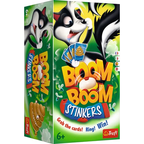 Trefl - Boom Boom – Stinkers, Olorositos, Juego con Timbre, Familiar, Social, para Adultos y niños a Partir de 6 años