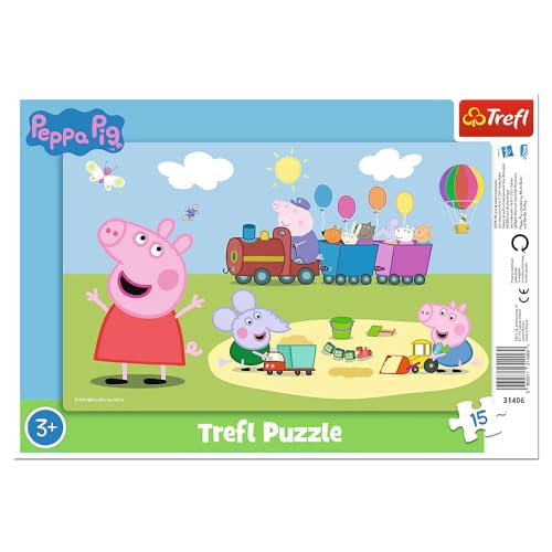 Trefl- Peppa Pig Puzzles para niños, Multicolor (31406)
