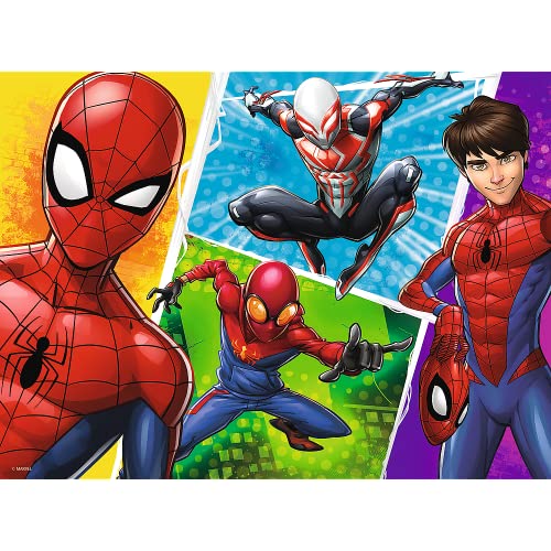 Trefl Spider-Man de 30 Piezas, para niños a Partir de 3 años Puzzle, Color und Miguel (Hombre Araña, Marvel Spiderman)