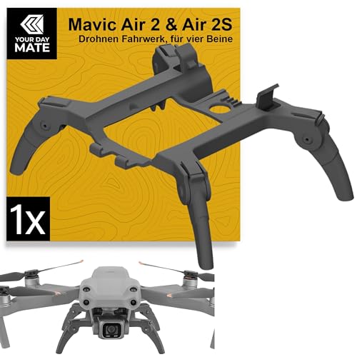 Tren de aterrizaje para drones, 1 juego, compatible con DJI Air 2, DJI Air 2S, patas de aterrizaje para proteger cardán y subsuelo, base para aterrizaje suave, aterrizaje de piernas de dron, soporte