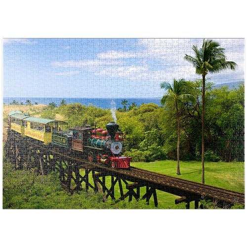 Tren De La Caña De Azúcar Cerca De Ka'anapali, Isla De Maui, Hawai, EEUU - Premium 1000 Piezas Puzzles - Colección Especial MyPuzzle de Puzzle Galaxy