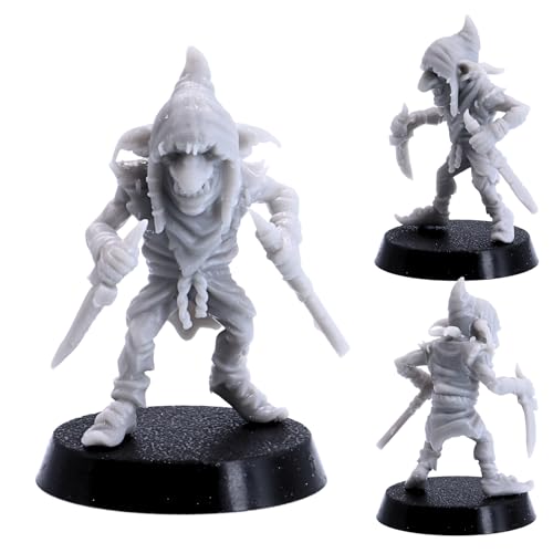 Tribal Goblin Tribe Unit - Figura en miniatura para juegos en miniatura de Dungeons and Dragons de 32 mm, juegos de mesa Kobold Bundle Pack Fantasy TTRPG juegos de rol