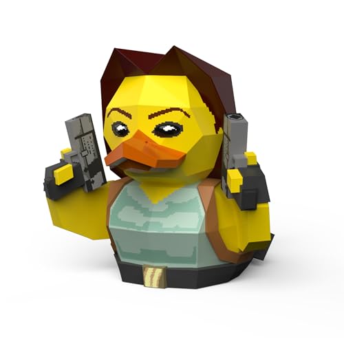 TUBBZ Figura de Pato de Goma de Vinilo Coleccionable de Lara Croft - Producto Oficial de Tomb Raider - TV de acción, películas y Videojuegos