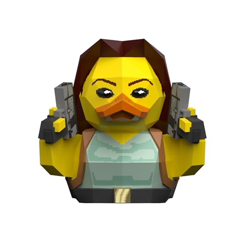 TUBBZ Figura de Pato de Goma de Vinilo Coleccionable de Lara Croft - Producto Oficial de Tomb Raider - TV de acción, películas y Videojuegos