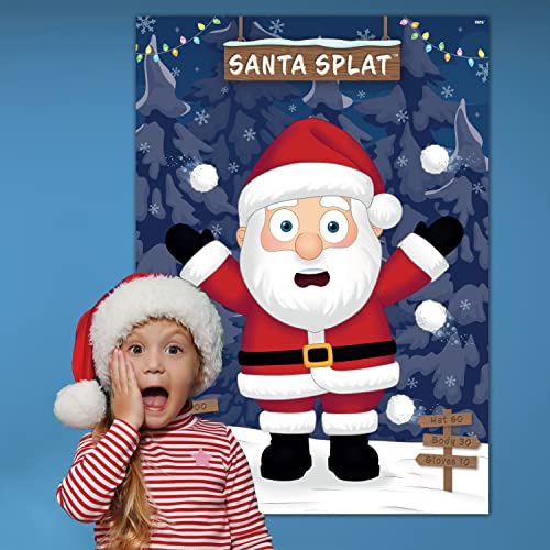 UKPG Juego familiar de Navidad – Santa Splat – jugadores ilimitados, para niños, familia, niños, fiesta de Navidad, rellenos de cajas de Nochebuena, rellenos de calcetines de Navidad