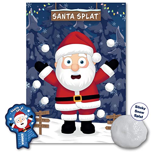 UKPG Juego familiar de Navidad – Santa Splat – jugadores ilimitados, para niños, familia, niños, fiesta de Navidad, rellenos de cajas de Nochebuena, rellenos de calcetines de Navidad