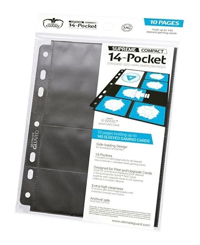 Ultimate Guard 10 14-Pocket Compact Pages Standard + Mini American - US DIN A5