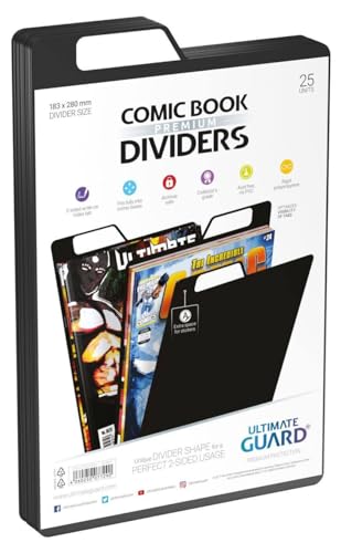 Ultimate Guard Divisores de cómics Premium, Color Negro, Large (UGD020022)