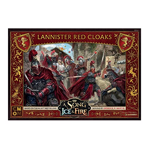 Una canción de hielo y fuego en miniaturas de mesa Lannister Red Cloaks Unit Box | Juego de estrategia para adolescentes y adultos | A partir de 14 años | 2 jugadores | Tiempo de juego promedio de 45