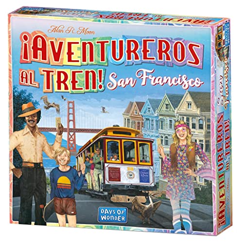 Unbox Now - Days of Wonder Aventureros al Tren! San Francisco - Juego de Mesa en Español