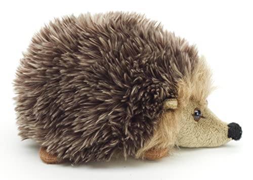 Uni-Toys - Erizo Gris-marrón - 15 cm (Longitud) - Animal del Bosque - Peluche de Peluche.