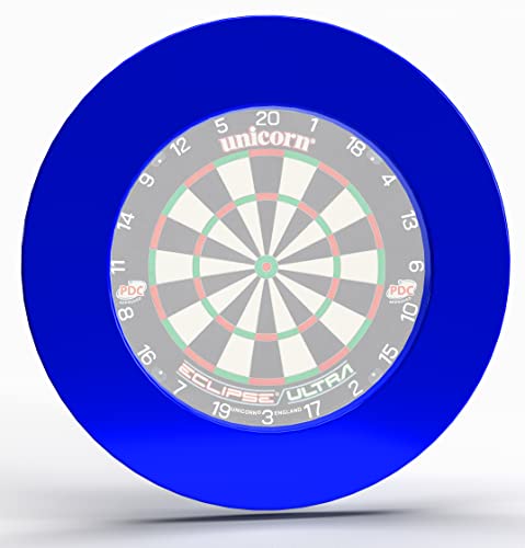 UNICORN Dartboard Backboard Surround | Professional | Ultra-Heavy-Duty High Density Injection Moulded EVA Plastic | No Fixings required | Blue
