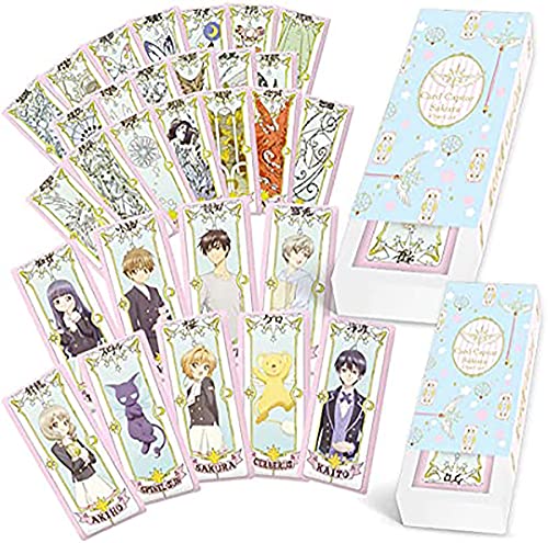 Unidades Cardcaptor Sakura/Juego Completo clásico Regalo Cardcaptor Sakura Tarjetas Transparentes/Anime periférico/Modelo de Tarjeta mágica/Juguetes de Juego de Anime/coleccionables de Anime