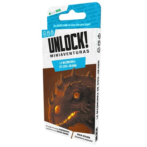 Unlock! Miniaventuras La mazmorra de Doo-Arann - Juego de Cartas en Español