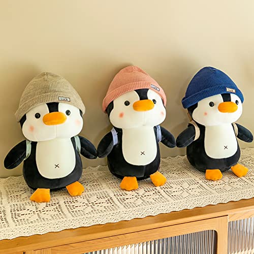 Uposao Peluche de pingüino, 45 cm de dibujos animados, pingüino, juguetes de peluche, juguetes de peluche, cojín decorativo suave, regalo de cumpleaños para niños y adultos