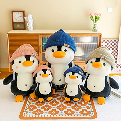 Uposao Peluche de pingüino, 45 cm de dibujos animados, pingüino, juguetes de peluche, juguetes de peluche, cojín decorativo suave, regalo de cumpleaños para niños y adultos