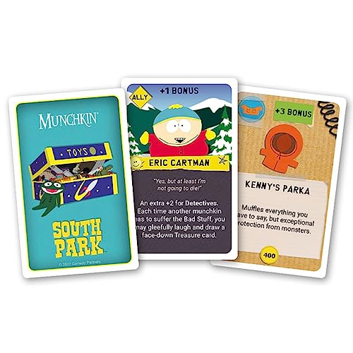 USAOPOLY Munchkin South Park | Juego de cartas con personajes de South Park | Basado en los juegos de Steve Jackson Munchkin | Producto oficial de Comedy Central & South Park
