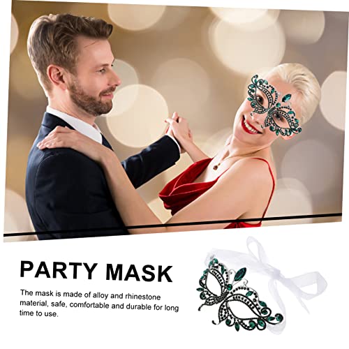 USHOBE 2 Piezas De Mascarada Medio Para Mujeres Cosplay Media Mascarada Gafas De Cosplay Decoraciones De Fiesta De Disfraces Mascarada Para Parejas Amantes Aleación