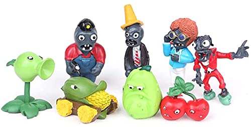 UUUPSL Plants Zombies Toys Set Series, 16 Piezas Mini Juego de Figuras Decoración Caricatura Serie de Juguetes Show de Personajes Serie de Juguetes PVC Toys Cake Topper