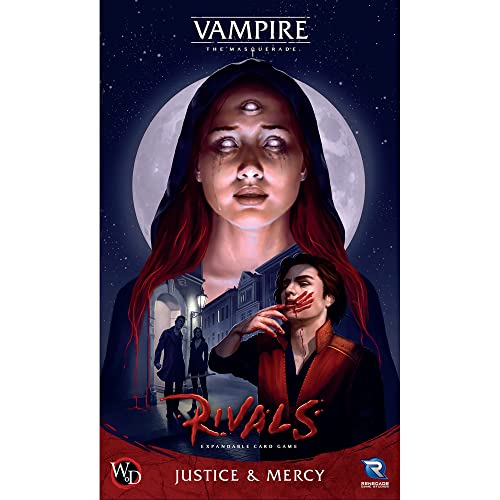 Vampire: The Masquerade Rivals Juego de cartas expandible: Justice & Mercy - Juego de cartas de clan, a partir de 14 años, 2-4 jugadores, 30-70 minutos