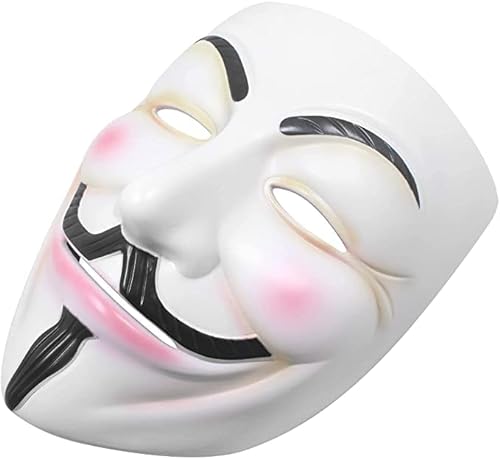 vds home Mascarillas hacker V para Vendetta Anonyme Halloween Cosplay Disfraz Accesorios de Fiesta
