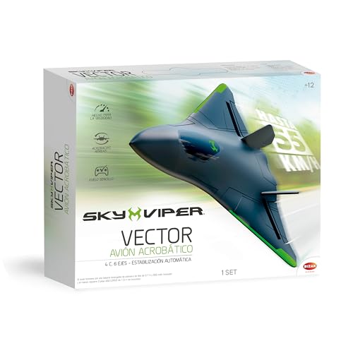 Vector acrobatico Sky Viper, dron de cuerpo de espuma, rápido, estable, con mando de largo alcance, Para niños y adultos con modo principiantes o pro (Bizak 63348601)