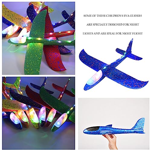 VENNSDIYU Modelo de avión Luminoso Tamaño Compacto Avión de Juguete Avión Deslizante Operación Simple A Prueba de Golpes Resistencia al Desgaste Aviones para niños, Tipo 4