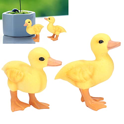 Venta Pazas Mini pato amarilla, figura de pato amarillo compacta de PVC para cumpleaños para coleccionar modelos para objetos fotográficos