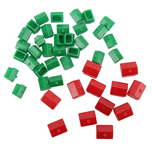 VGEBY Piezas de repuesto para hotel, Casa verde ligera de plástico y juego de hotel rojo