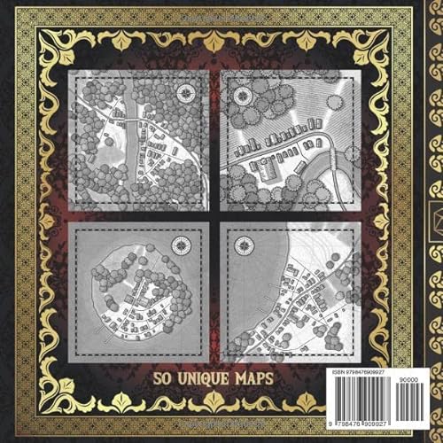 Village Maps for Game Master: 50 Unique and Customizable Regional Maps for Tabletop Role-Playing Games (RPG Maps for Game Master)