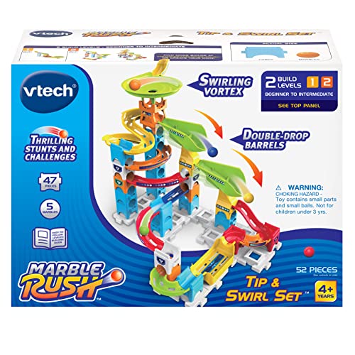 VTech - Marble Rush Beginner Set S200, Circuito de canicas Interactivo y Juguete de construcción para niños +4 años, Versión ESP