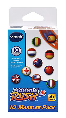 VTech Marble Rush - Juego de 10 Bolas para marballs, Carbón (80-419549)