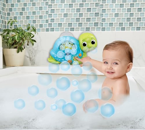 VTech - Tortuga para el baño Baby Burbujas, Juguete de Agua para niños +1 año, Explota Burbujas sin parar, Botones iluminados, Enseña Datos sobre Animales Marinos, Versión ESP