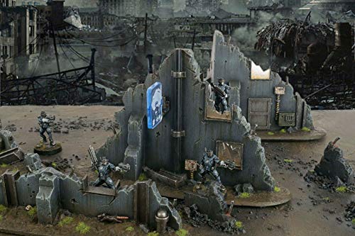 War World Gaming War-Torn City Kit Escenográfico Urbano “Escombros” 28mm/Heroica – Sci-Fi, Wargame Futurista, Miniaturas, Apocalipsis Zombi, Necromunda, Wargaming