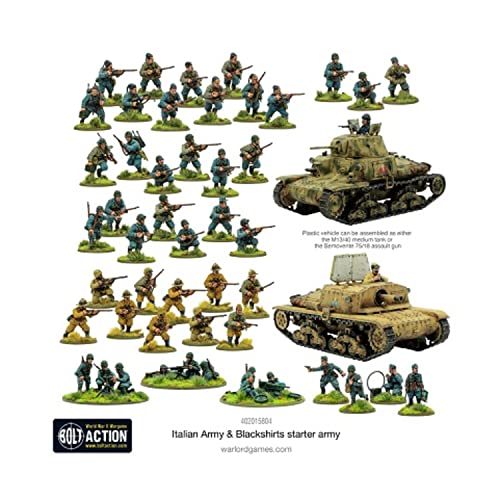 Warlord Games - Miniaturas de plástico a escala de 28 mm para acción de pernos de Warlord Games - Miniaturas altamente detalladas de la Segunda Guerra Mundial para juegos de guerra de mesa