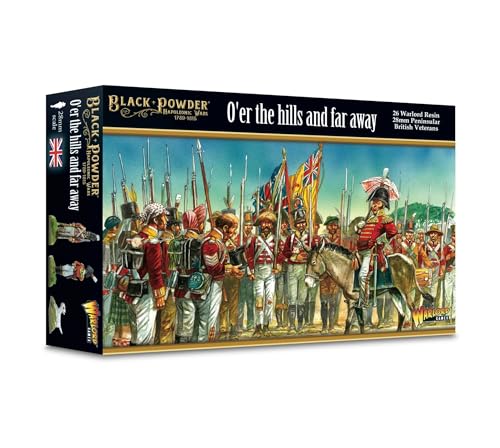 Warlord Games O'er The Hills And Far Away (Veteranos peninsulares británicos) - Miniaturas a escala de 28 mm para polvo negro, era napoleónica altamente detallada para juegos de guerra de mesa