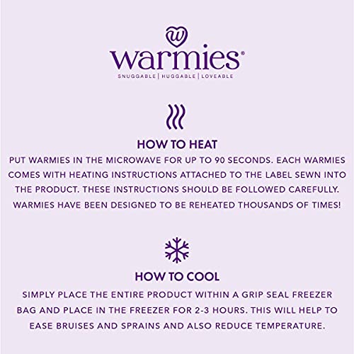 Warmies® - Juguete Suave Totalmente calentable, perfumado con Lavanda Francesa, Modelo malvavisco, 33 cm