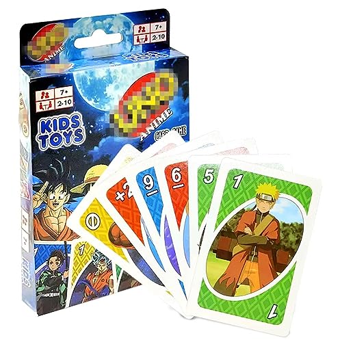WELLXUNK Juego de Cartas, Card Game Baraja Multicolor de 112 Cartas, Baraja de Cartas Infantil, Juego de Mesa de 2 a 10 Jugadores, Juego de Familiar, Regalo para 7+ Años